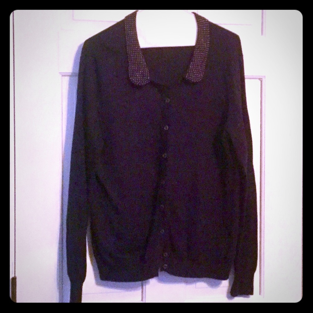 Merona cardigan with decorative collar